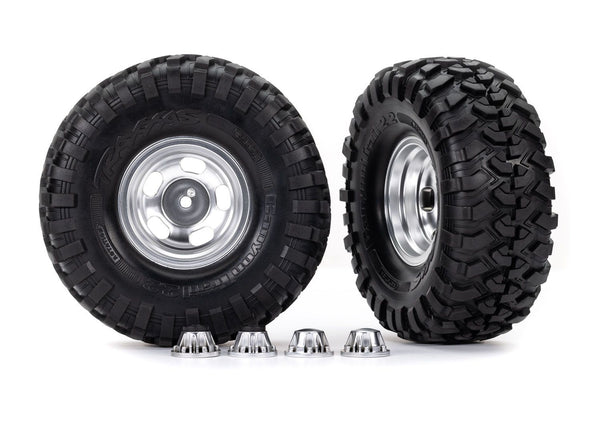 Traxxas t&w 2.2" satin chrm whl canyon trl (2)