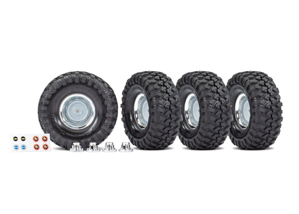 Traxxas t&w 1.9" chrome canyon (4)