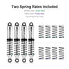 INJORA LS 55mm Aluminum Oil Shocks for 1/18 TRX4M (Silver)