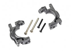 Caster blocks (c-hubs), extreme heavy duty, gray (left & right)