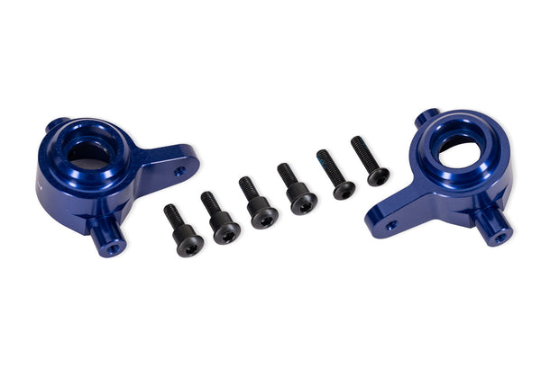 Traxxas Blue Aluminum Steering Blocks (L&R)