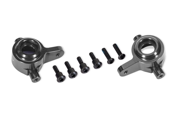 Traxxas Gray Aluminum Steering Blocks (L&R)