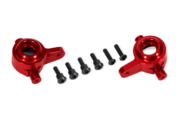Traxxas Red Aluminum Steering Blocks (L&R)