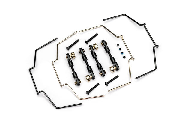 Sway bar kit (front and rear) (includes front and rear sway bars and adjustable linkage)