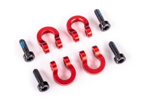 Traxxas bumper d-rings alum red