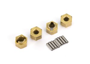 Traxxas Wheel Hubs 7mm Hex Brass