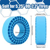 Injora Silicone Rubber Inserts for 2.2" (132-134mm 5.25" OD) Tires (2202) Blue (Soft)