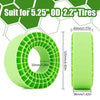 Injora Silicone Rubber Inserts for 2.2" (132-134mm 5.25" OD) Tires (2202) Green (Super Soft)