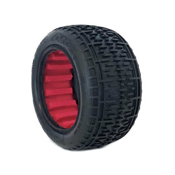 AKA 1/10 Rebar Rear Tires, Super Soft with Red Inserts (2): Buggy