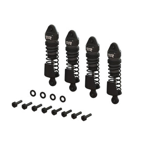 Arrma Aluminum ShockSet 58mm Length 2000cSt Oil (Gun metal) 4 pcs.- GROM