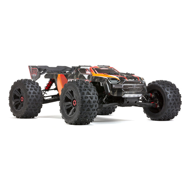 ARA110002T2 1/5 KRATON 4WD 8S BLX Brushless Speed Monster Truck RTR, Orange