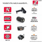 Arrma 1/10 GORGON 4X2 MEGA 550 Brushed Monster Truck Ready-To-Assemble Kit with Battery & Charger