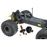 Arrma 1/10 GORGON 4X2 MEGA 550 Brushed Monster Truck RTR with Battery & Charger, Yellow