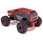 ARA3230ST2 1/10 GORGON 4X2 MEGA 550 Brushed Monster Truck RTR with Battery & Charger, Red