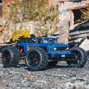 Arrma 1/10 OUTCAST 4X4 4S V2 BLX Stunt Truck RTR, Blue