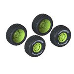 dBoots 'FORTRESS' Glued Tire Set, Yellow (2 Pairs)