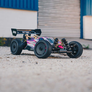 Arrma 1/8 TLR Tuned TYPHON 4WD Roller Buggy, Pink/Purple