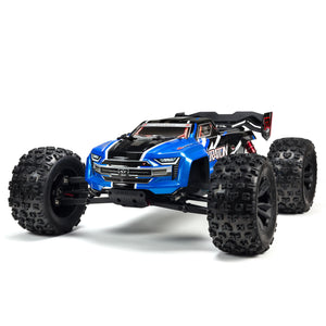 ARA8608V5T2 1/8 KRATON 6S V5 4WD BLX Speed Monster Truck with Spektrum Firma RTR, Blue