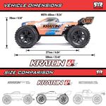 1/8 KRATON 6S 4X4 RTR Brushless Speed Truck, Blue/Orange