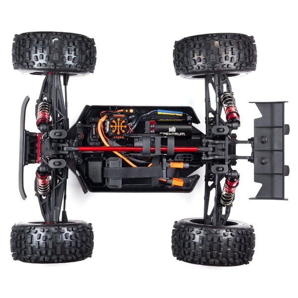 Arrma 1/8 NOTORIOUS 6S V5 4WD BLX Stunt Truck with Spektrum Firma RTR, Black