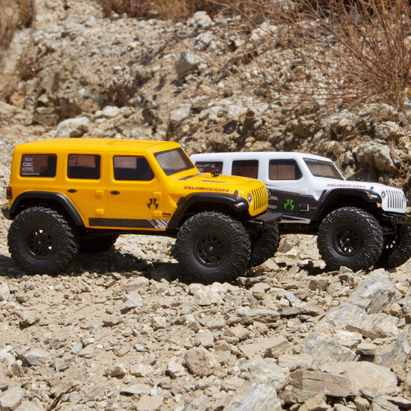 Axial 1/24 SCX24 2019 Jeep Wrangler JLU CRC 4WD Rock Crawler Brushed RTR, Yellow