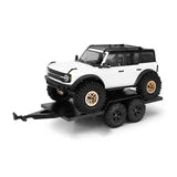 Injora  Utility Plastic Trailer with Hitch for 1/18 RC Crawler TRX4M