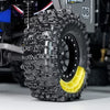 Injora  1.3" 70*26mm Cling On Tires & Inserts Combo (4) - Green (Soft)