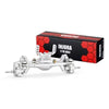 INJORA +5mm Diamond Portal Axles for 1/18 TRX4M Silver Front & Rear