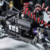 INJORA Universal LCG Chassis Kit for 1/18 TRX4M Upgrade (Carbon Fiber) w/Double Decker Tray