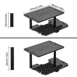 INJORA Universal LCG Chassis Kit for 1/18 TRX4M Upgrade (Carbon Fiber) w/Double Decker Tray