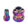 Injora 9mm(+5mm) Stainless Steel Extended Wheel Hexes For 1/24 SCX24 AX24 (4prs) Rainbow
