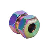 Injora 9mm(+5mm) Stainless Steel Extended Wheel Hexes For 1/24 SCX24 AX24 (4prs) Rainbow