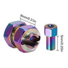 Injora 9mm(+5mm) Stainless Steel Extended Wheel Hexes For 1/24 SCX24 AX24 (4prs) Rainbow