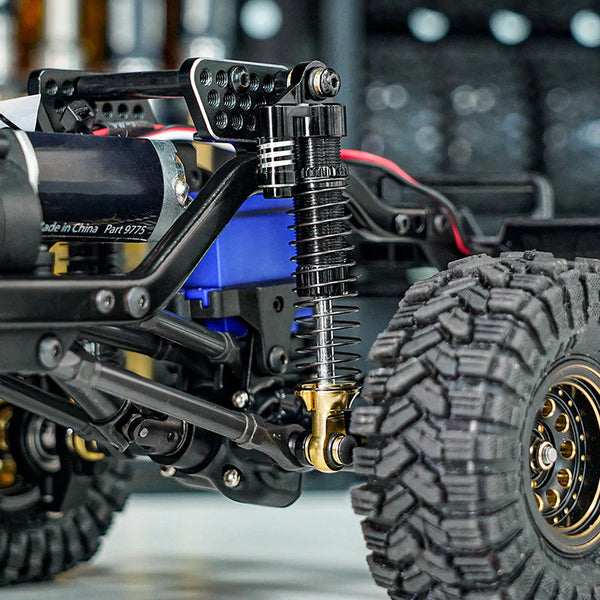 INJORA 59mm Long Threaded Oil Shocks with Brass End for 1/18 TRX4M