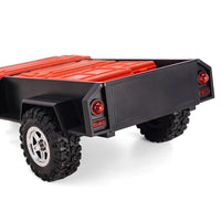 INJORA Utility Trailer With Hitch And Storage Boxes For 1/18 TRX4M