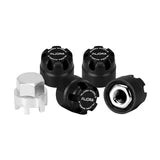 Injora M2.5 Wheel Lock Nuts with Aluminum Cap for 1/18 TRX4M Black