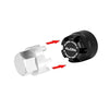 Injora M2.5 Wheel Lock Nuts with Aluminum Cap for 1/18 TRX4M Black