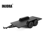 Injora  Utility Plastic Trailer with Hitch for 1/18 RC Crawler TRX4M