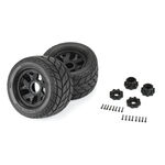 Duratrax 1/8 Bandito 2.0 F/R 3.8" MT Tires Mounted 12mm/14mm Black Ripper
