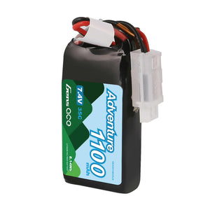 Gens Ace 7.4V 1100mAh 2S 35C LiPo Battery: SCX24