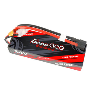 GEA53002S60T3 7.4V 5300mAh 60C 2S HardCase LiPo Battery: EC3, Deans