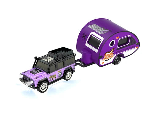 RC-Pro 1/64 R/C Hummer with trailer with APP control HG4-517 (Purple)