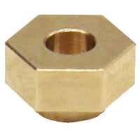 Hot Racing Brass Stock Wheels Hub, 7mm Hex: SCX24