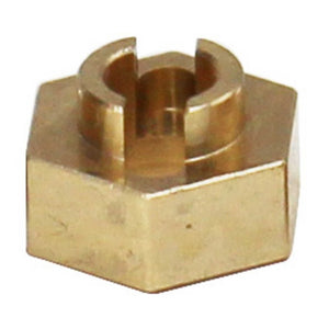 Hot Racing Brass Stock Wheels Hub, 7mm Hex: SCX24