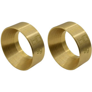 Hot Racing 9g Brass KMC Machete Wheel Weights (2): SCX24