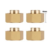 INJORA 7mm Brass Wheel Hex Hub Extenders for Axial SCX24 AX24 Brass 5mm. (+2mm.)
