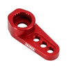 INJORA 25T Aluminum Servo Horn for 1/18 TRX4M Stock Servo (4M-12) Black/Red