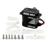 INJORA  Servo with Brass Servo Mount & Horn for 1/18 Redcat Ascent-18 Servo INJS11 & Mount & Horn