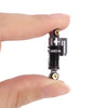 INJORA 43mm Alum. Threaded Double Barrel Shocks with Fake Reservoir for Axial SCX24 Grey (4 Pcs.)