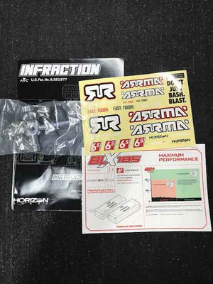 Arrma Infraction-Felony 6s Instruction Manual (With Stickers and Tool Kit)